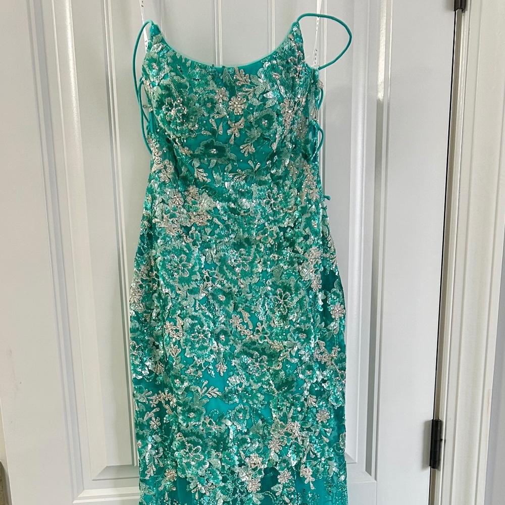 NWT Jazz Courture Size 000 Prom Dress Item 7408 - Picture 3 of 11
